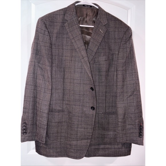 Pronto Uomo Other - Pronto Uomo Men's 44S Executive Fit Wool Blend Brown/Black Platinum Fast Ship!
